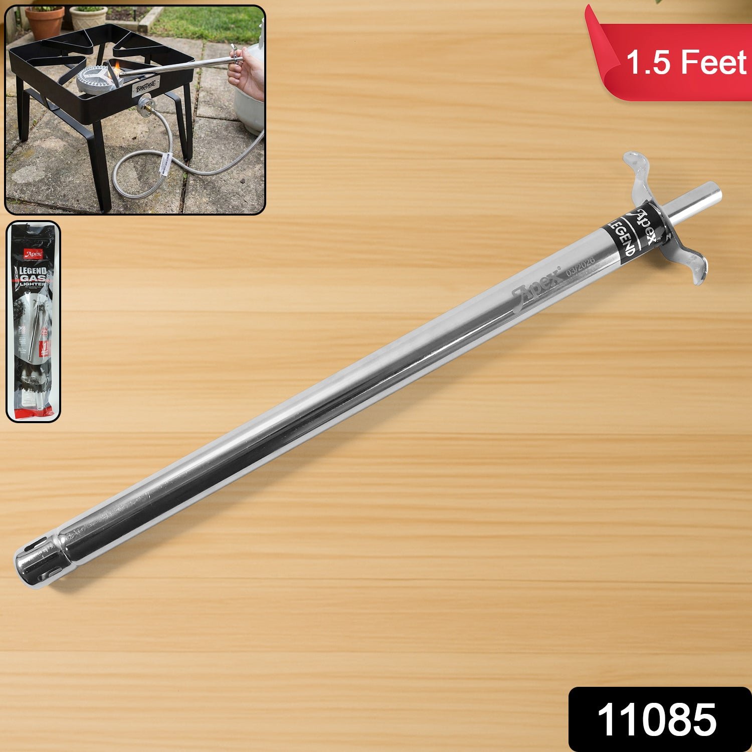 Gas Stove Lighter – Extra-Long 1.5-Foot Stainless Steel Reach - Image 2