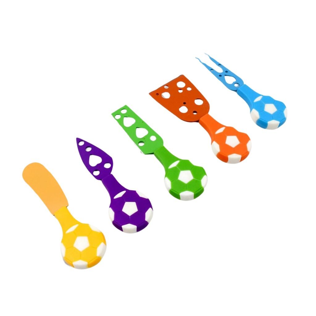 Cheese Knife Set – Stainless Steel Football Theme (5 Pcs) | Indo Glow
