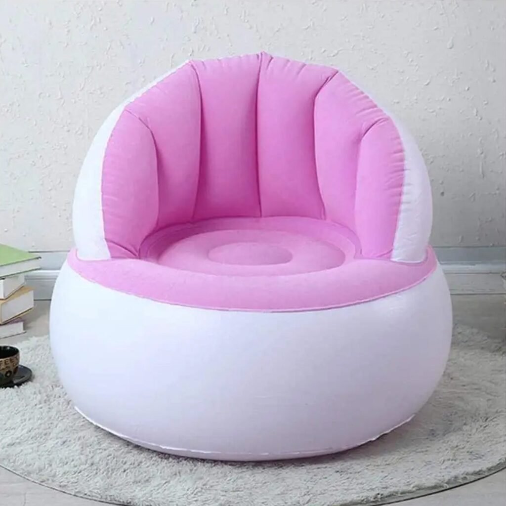 Kids Inflatable Sofa Chair - With Foot Pump & Backrest | Play & Move