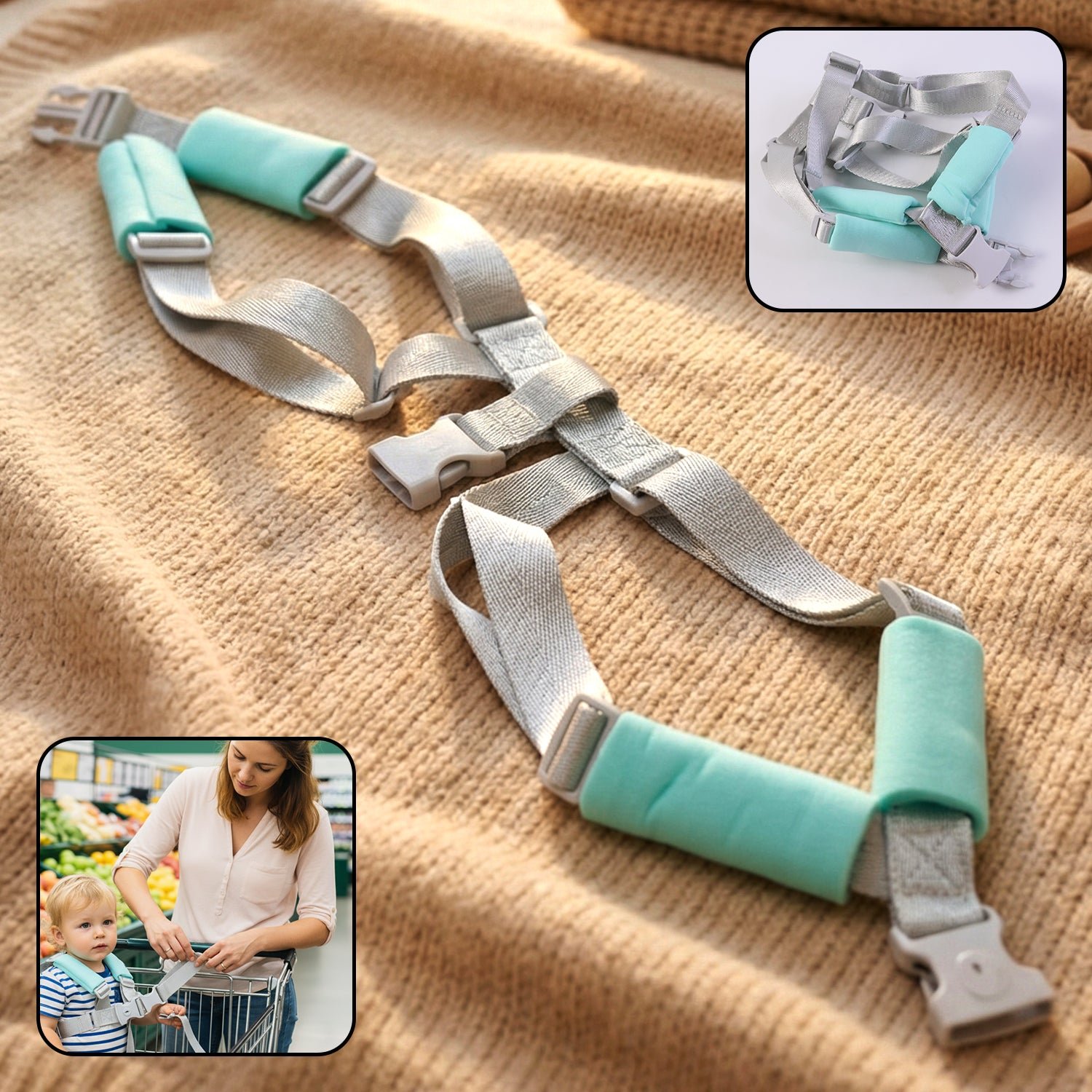 Baby Safety Harness – Adjustable Padded Walking Support Belt