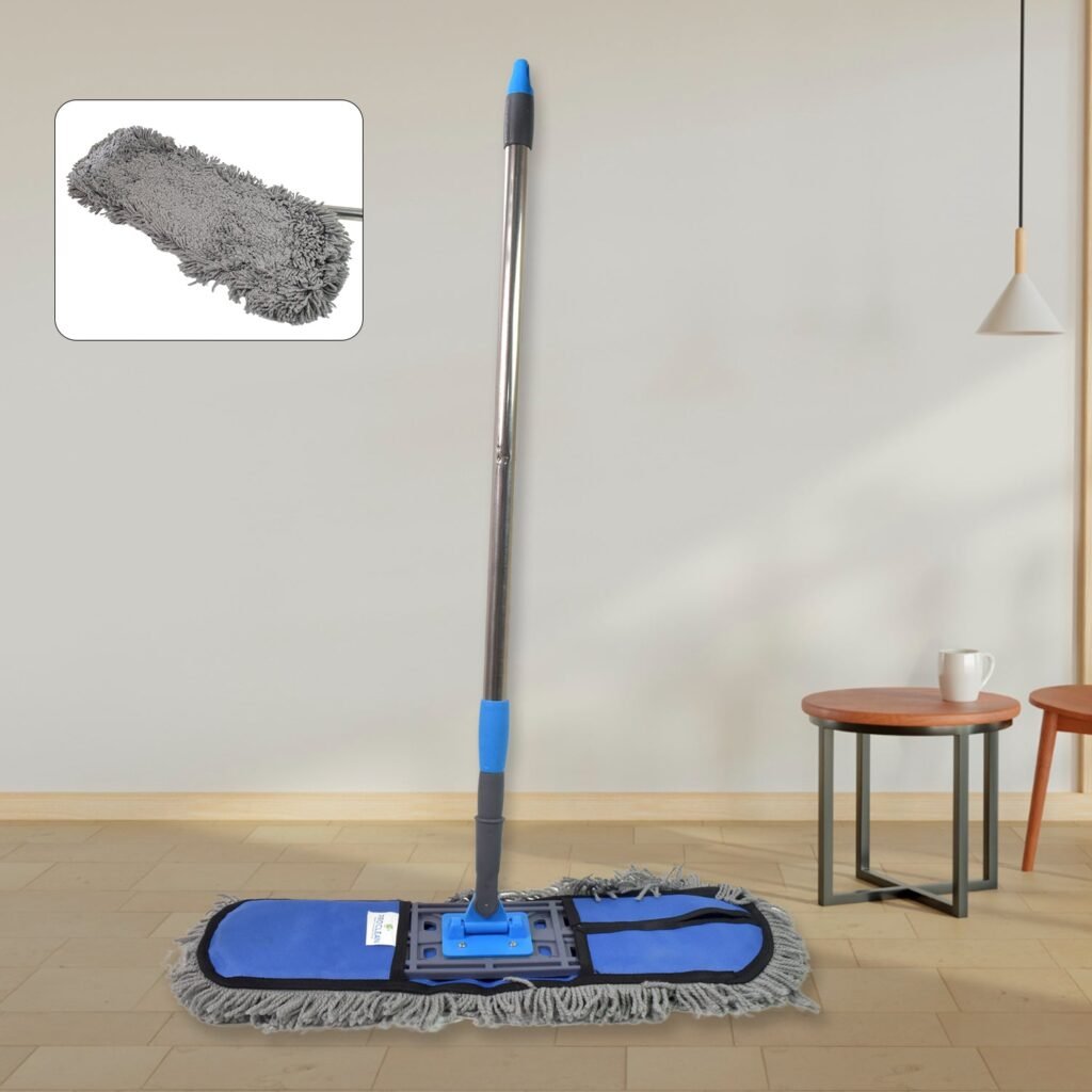 Wet & Dry Floor Mop - Cotton Pad, Aluminium Handle | Pro Clean