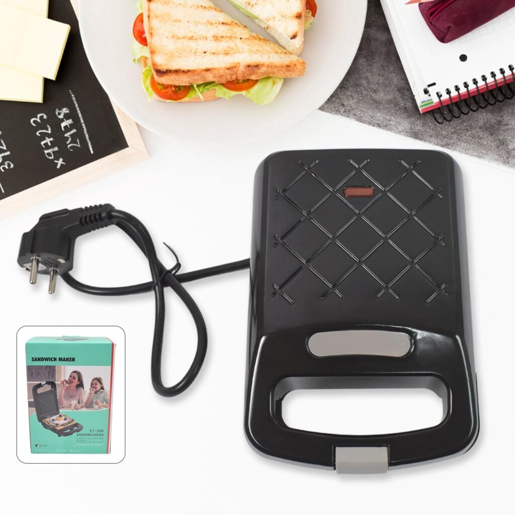 Sandwich Maker - Non-Stick Plates, Indicator Lights, 500W | ChefMates