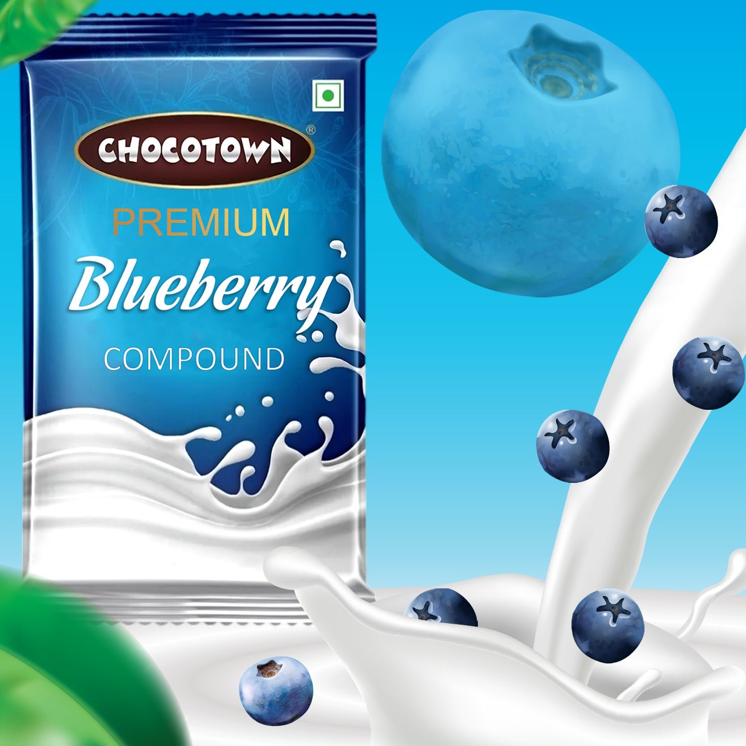 Blueberry Compound Chocolate - 500gm Baking Slab | Chocotown - Image 3