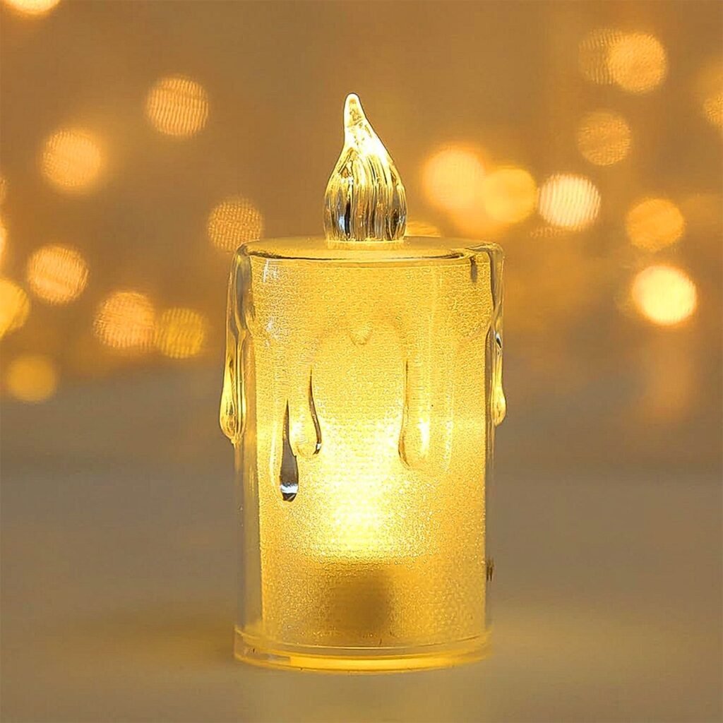 Diwali LED Candle - Crystal Glitter Light for Home Decor | Styleva