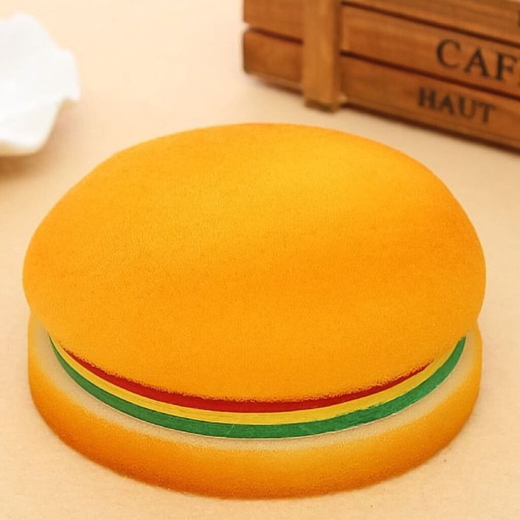 Burger Shaped Sticky Notes - Multicolor Unique Memo Pads | Foloria