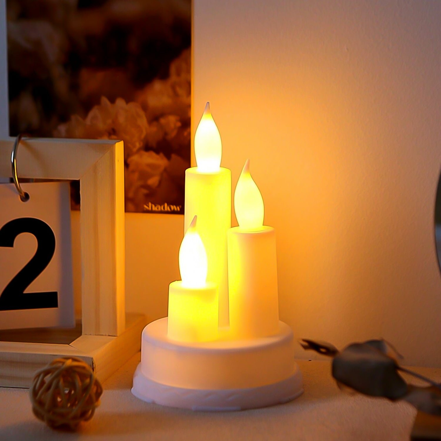 LED Taper Candles – Realistic Flickering Flame | Indo Glow
