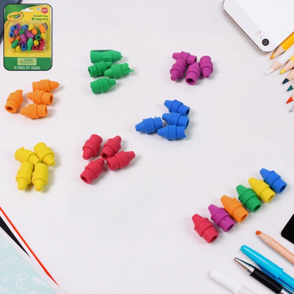 Pencil Top Erasers - Colorful Rubber for Kids' School | Writezo