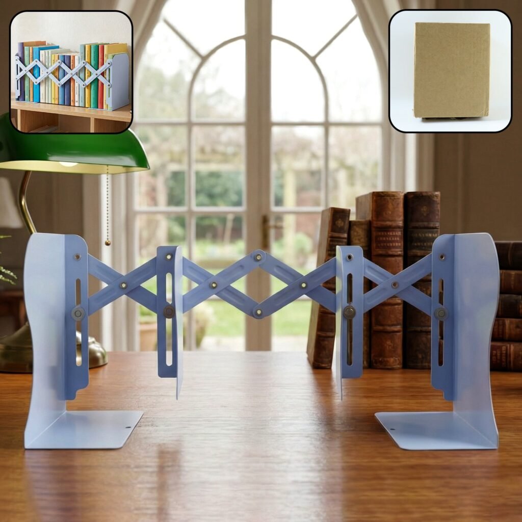Expandable Book Stand – Adjustable Foldable Organizer for Desk