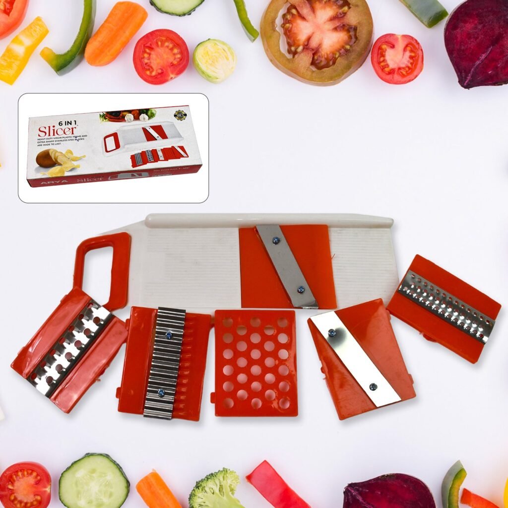Vegetable Slicer - 6-in-1 Multi-Blade Cutter & Dicer | Quickslice