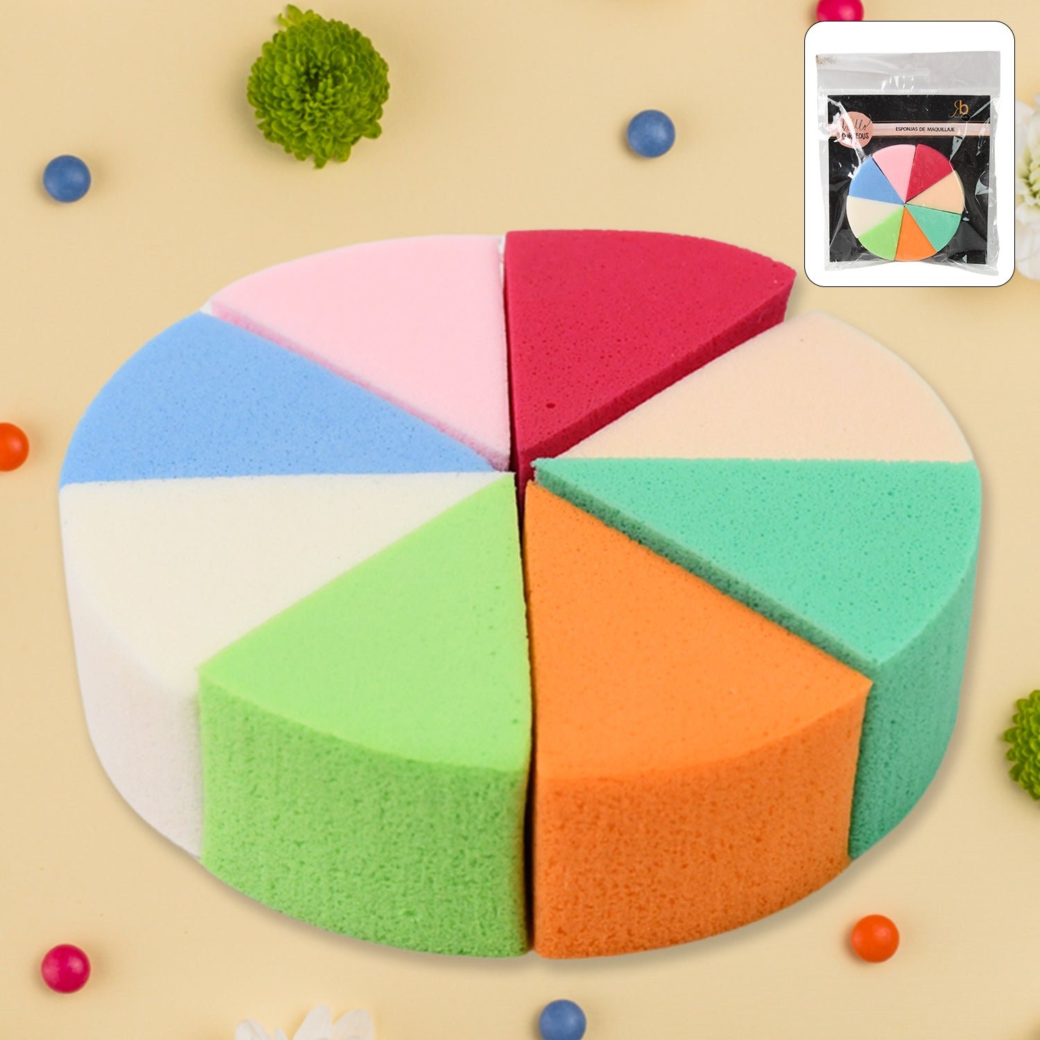 Triangle Makeup Sponge - 8 Pcs Set for Flawless Blending | BeautyBare - Image 7