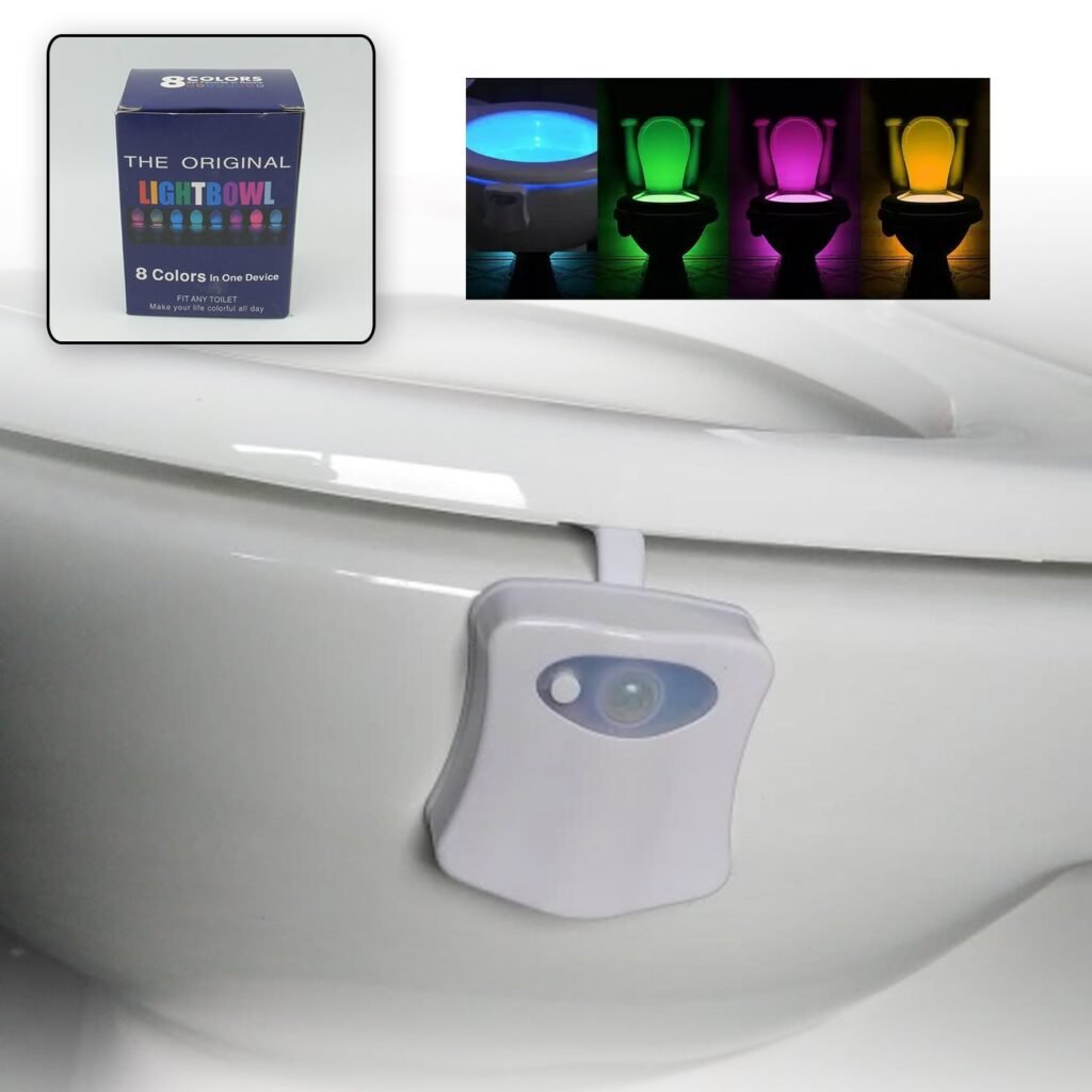 LED Toilet Bowl Light - Motion Sensor, 8 Colours | Indo Glow