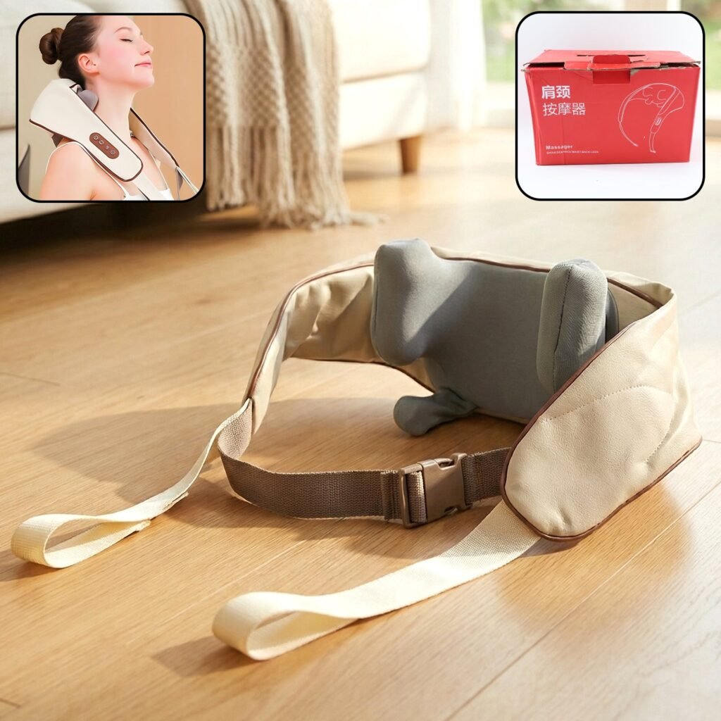 Neck & Shoulder Massager Belt – Ergonomic Pain Relief Medium
