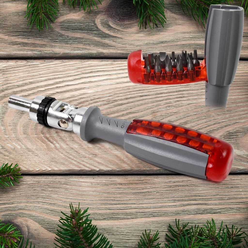 Ratchet Screwdriver Set - Adjustable Angle & 20 Bits | BoltForce