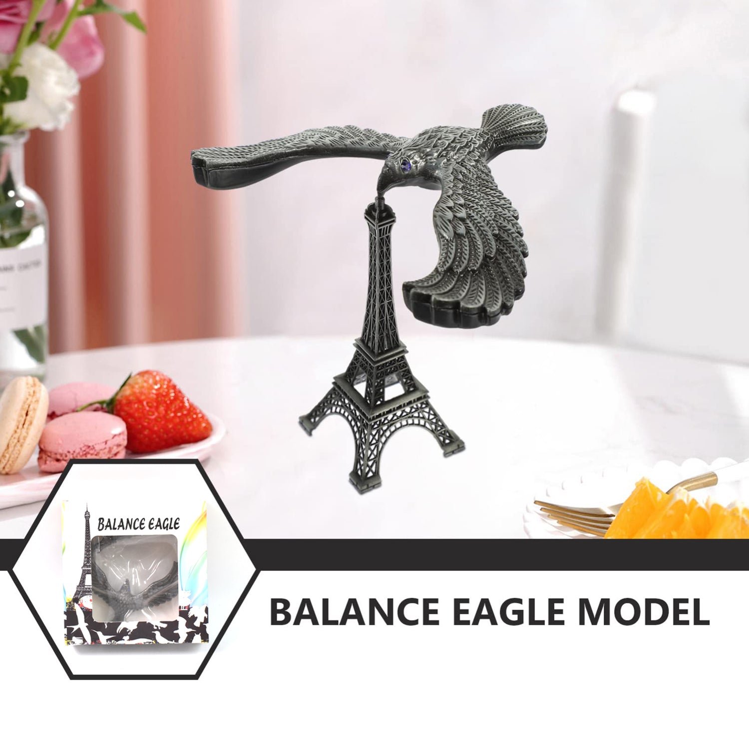 Balancing Eagle Toy - Gravity-Defying Metal Desk Decor | Indo Glow - Image 4