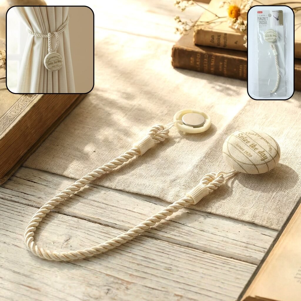 Magnetic Curtain Tieback – Stylish No-Drill Curtain Holder