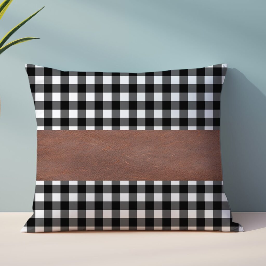 Pillow Covers – Leather & Cotton, 19x12 Inch (2 Pc) | Styleva