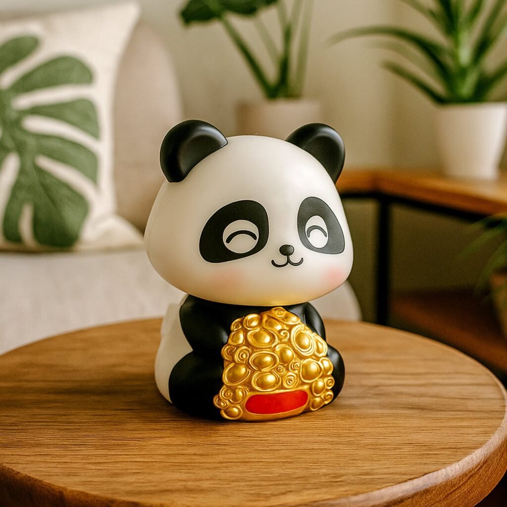 Solar Panda Car Decor - Moving Dashboard Showpiece | Velvet Wheels