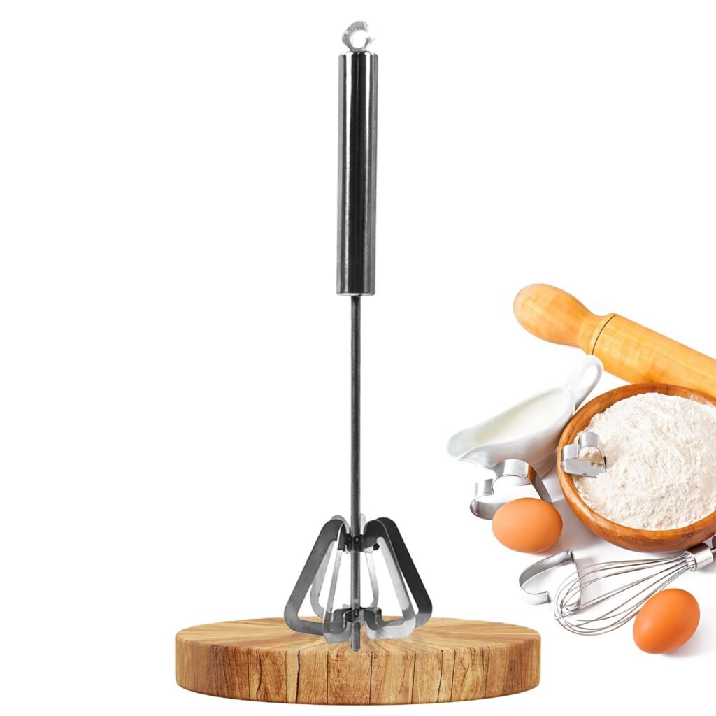 Hand Push Mixer - Stainless Steel Egg Whisk & Blender | Konvex