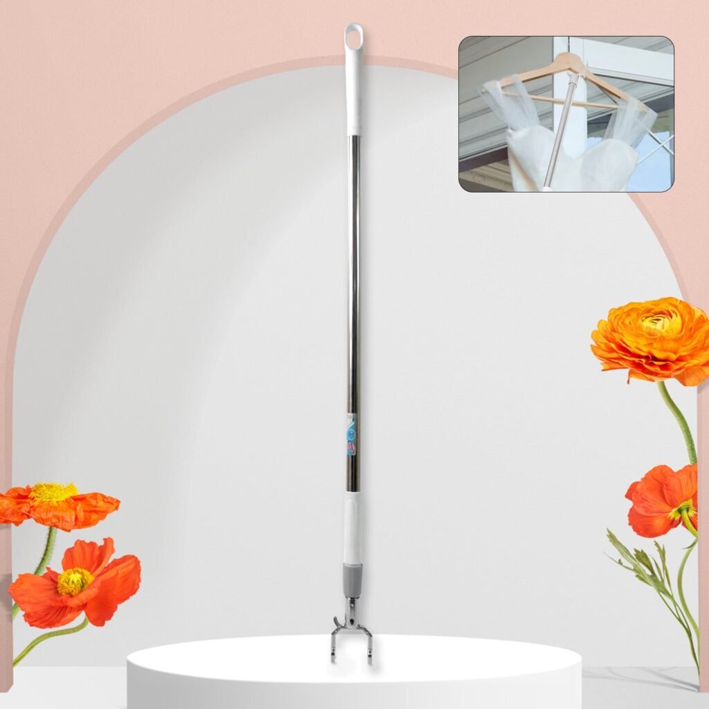 Telescopic Clothes Hook - Extendable Garment Hanger (155 cm) | Indo Glow