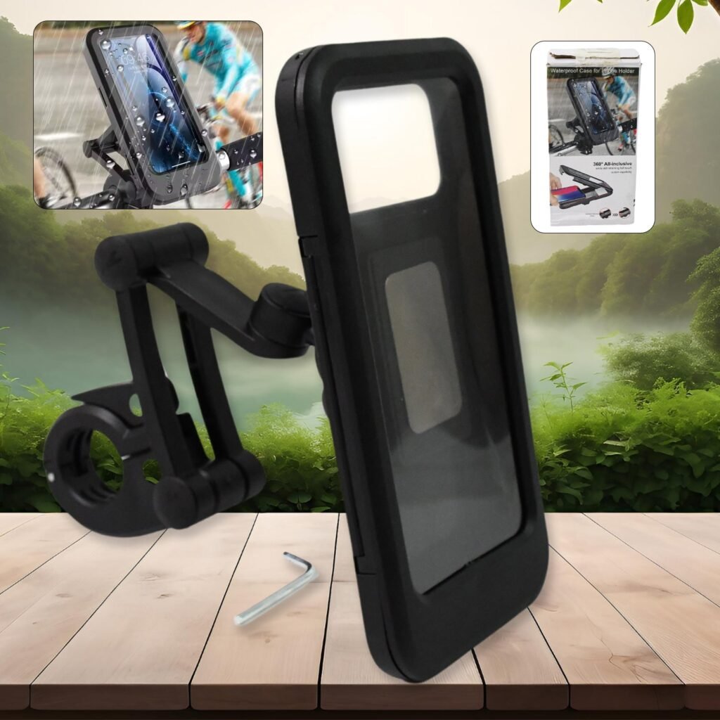 Waterproof Bike Phone Mount - 360 - Rotation & Universal | Indo Glow