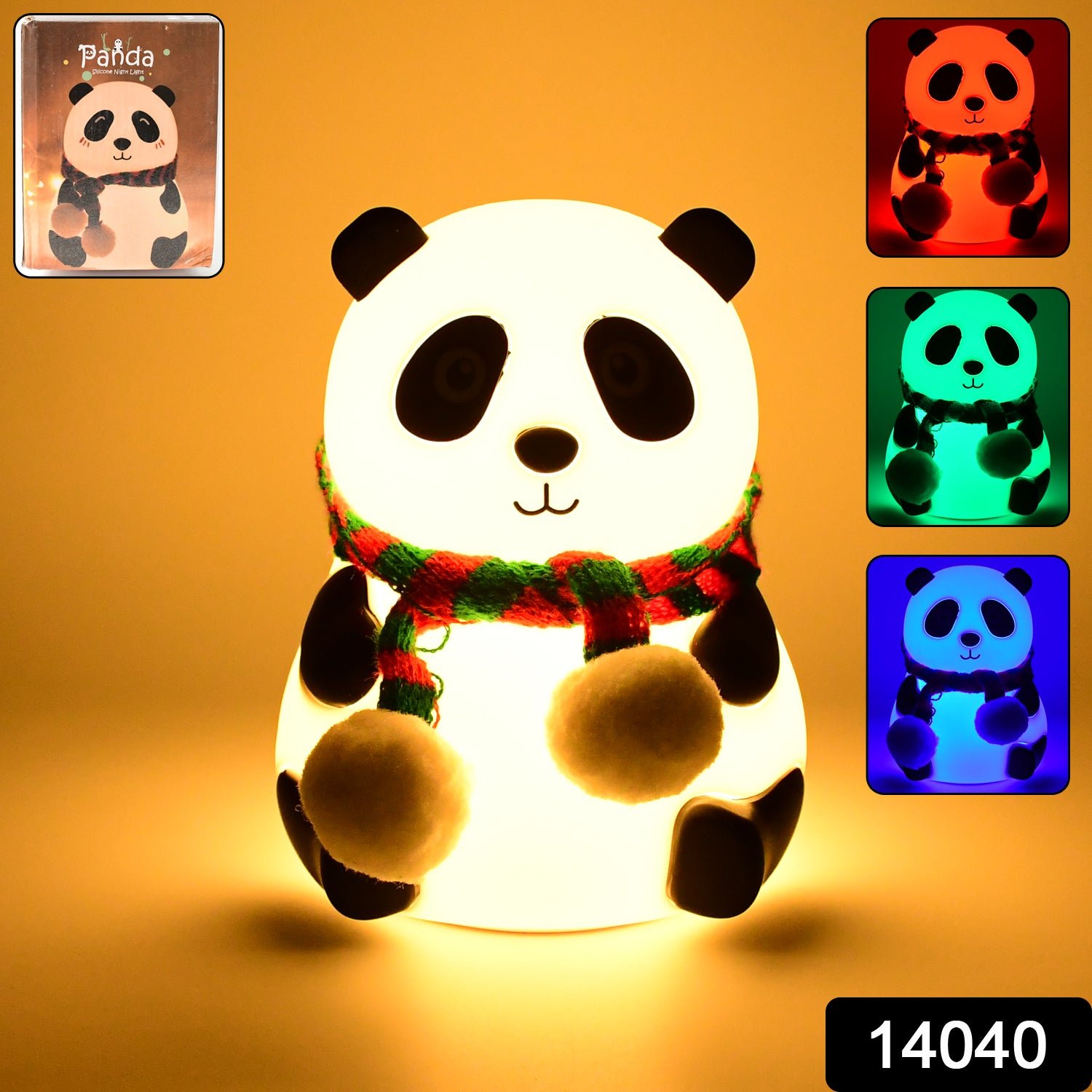 Panda Night Light - 7-Color LED Touch Sensor Lamp | Indo Glow - Image 2