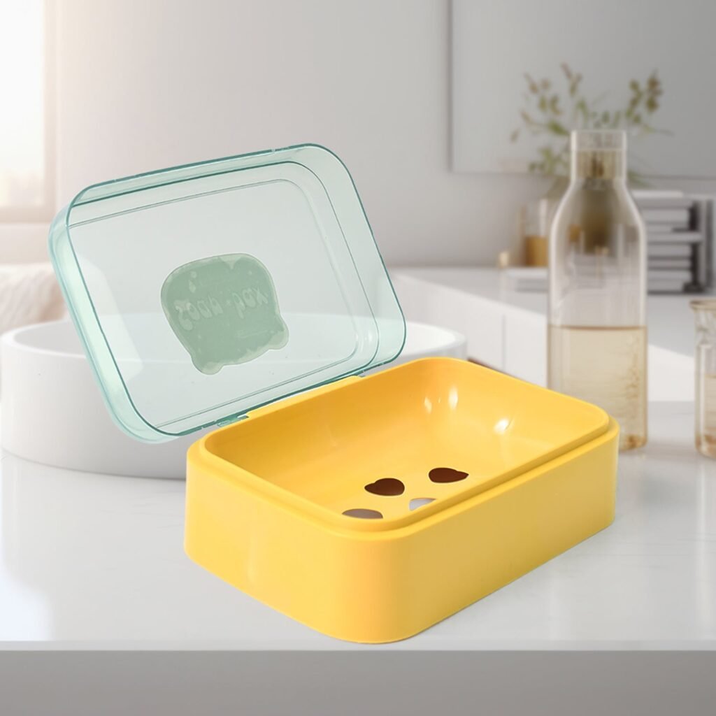 Self-Draining Soap Dish - Portable & Leakproof | VelvetBubbles