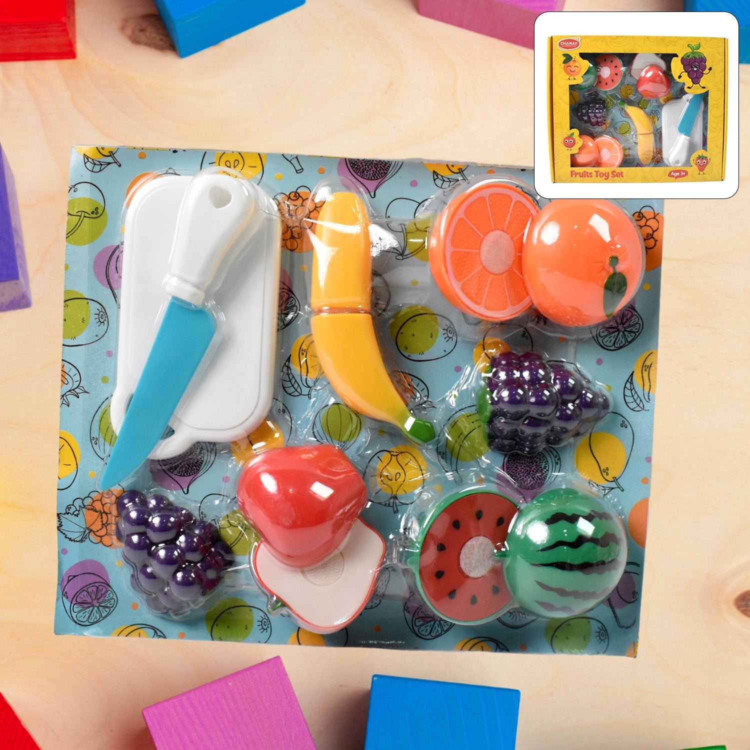Fruit Cutting Toy Set - Sliceable Play Food for Kids | Aditi - Image 3