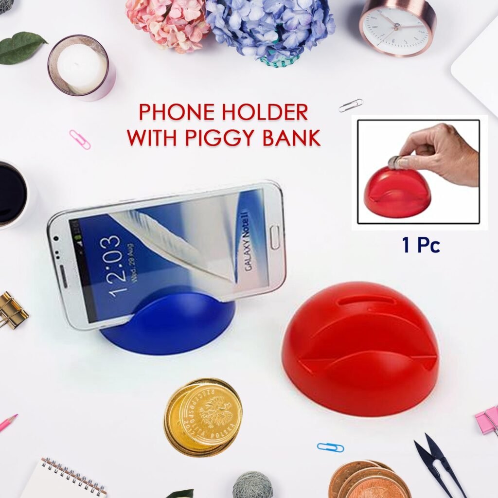 Phone Holder with Coin Bank - ABS Plastic Owl Design | Gambit