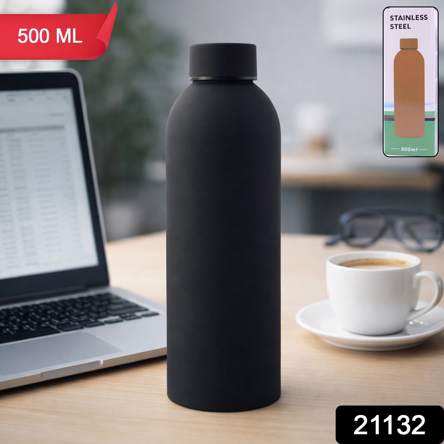 Insulated Stainless Steel Water Bottle – Keeps Drinks Hot & Cold - Image 2