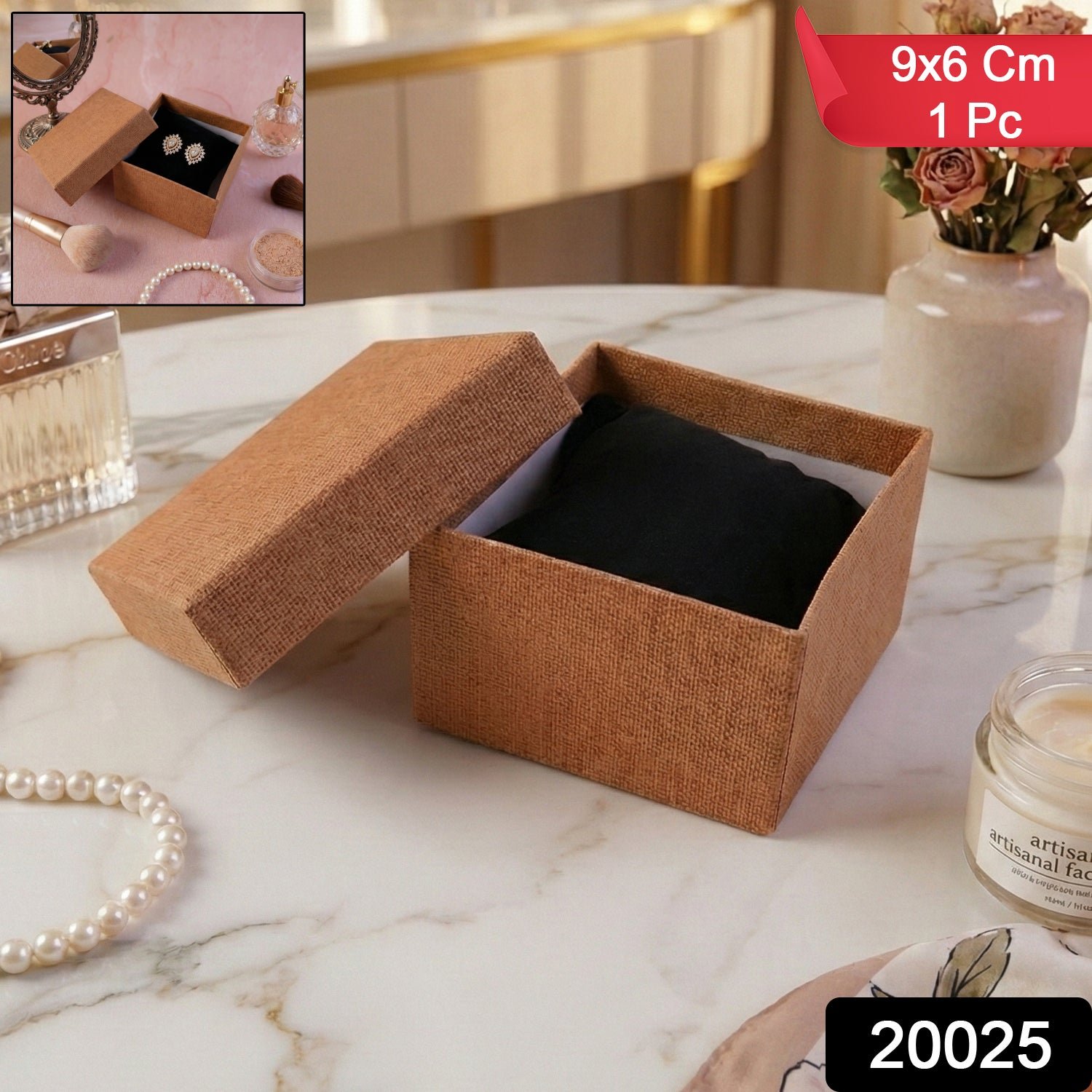 Jewellery Storage Box – Soft Cushion Gift Organizer 9×6 cm - Image 2