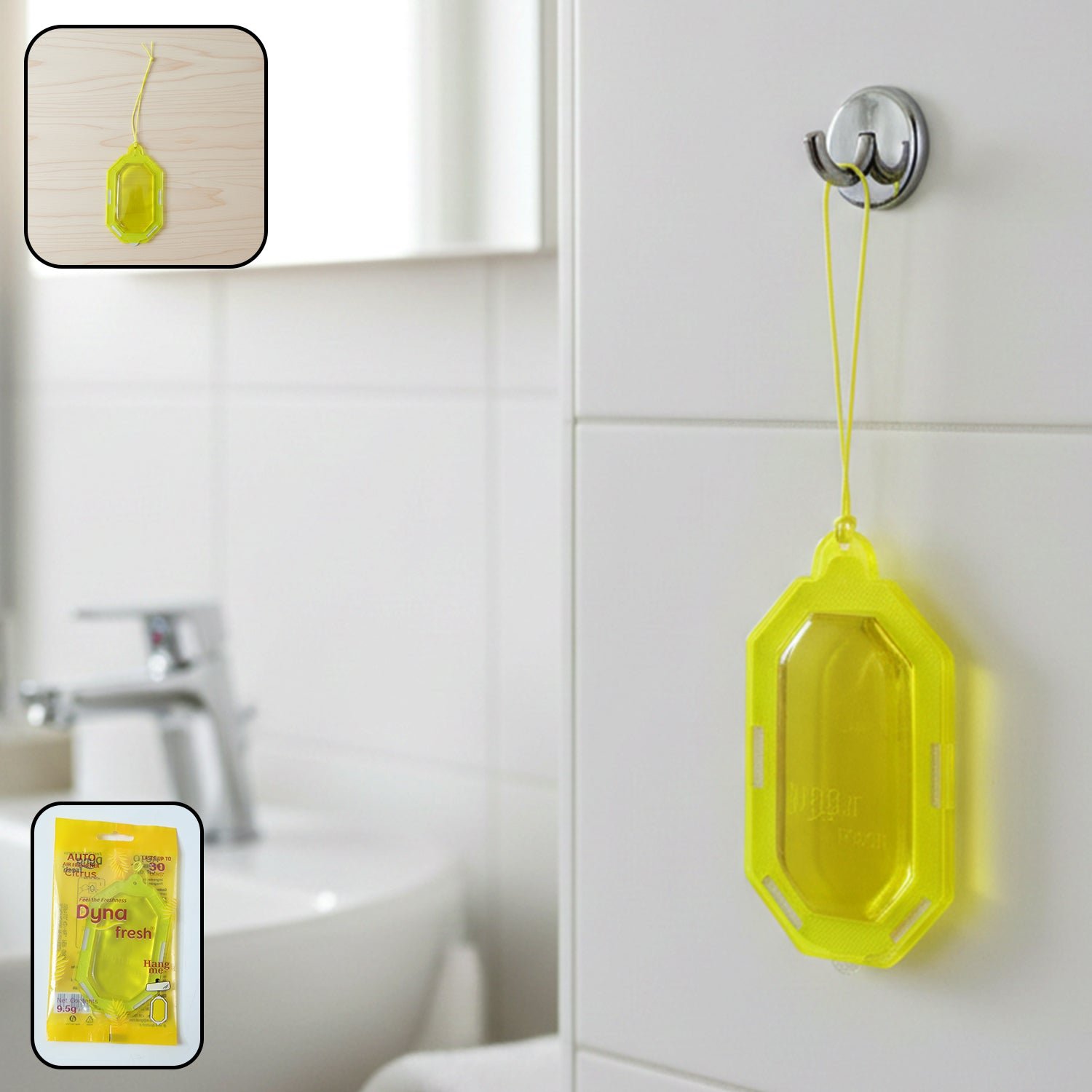Hanging Citrus Gel Air Freshener – Long-lasting bathroom freshness - Image 2