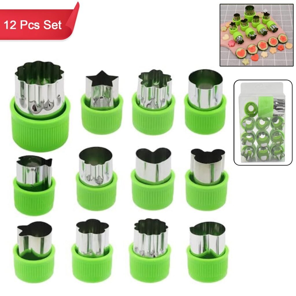Stainless Steel Cookie Cutter Set - 12 Pc Baking Molds | Bake & Dwell
