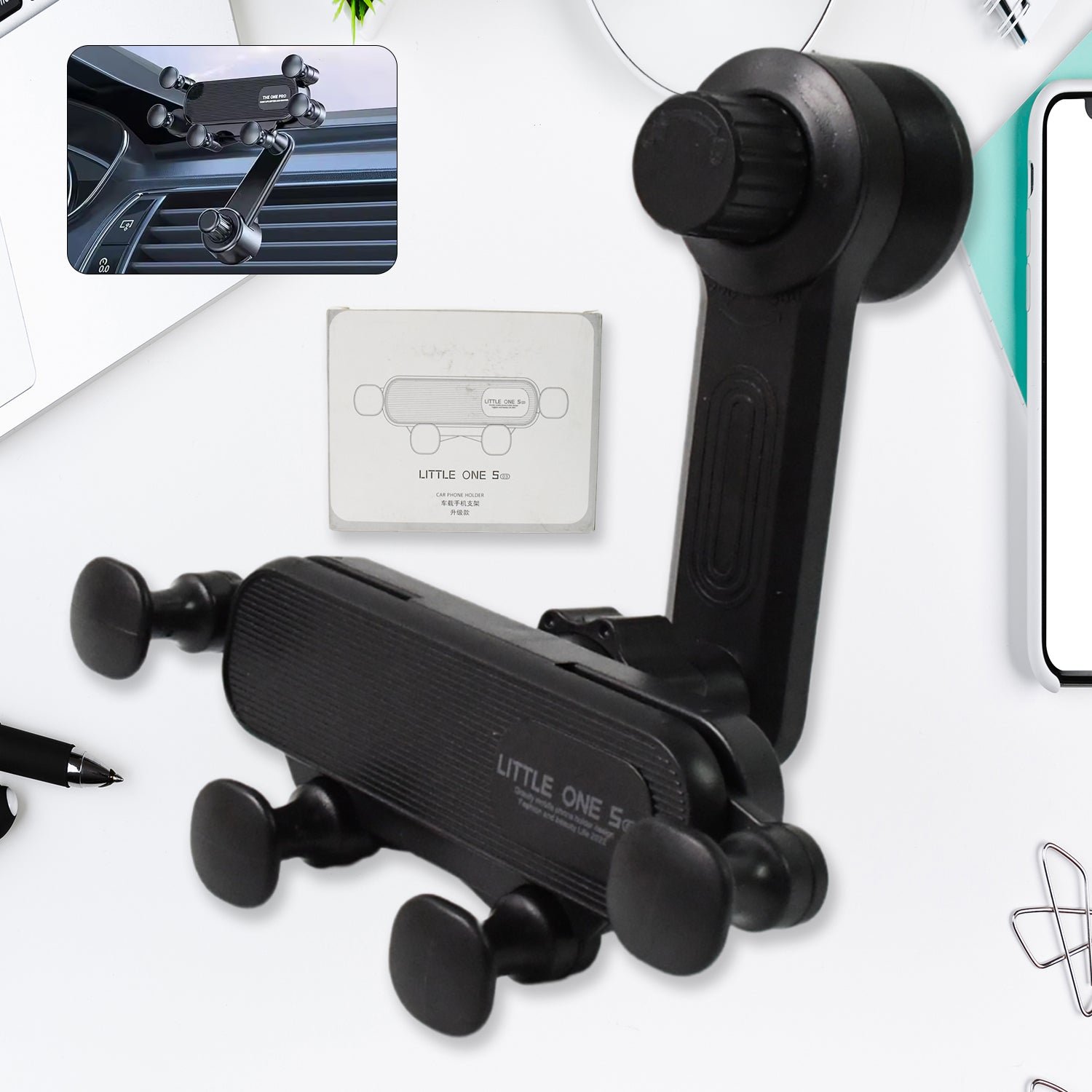 Car Phone Holder - 360 - Adjustable Vent Mount for All Phones | Velvet Wheels