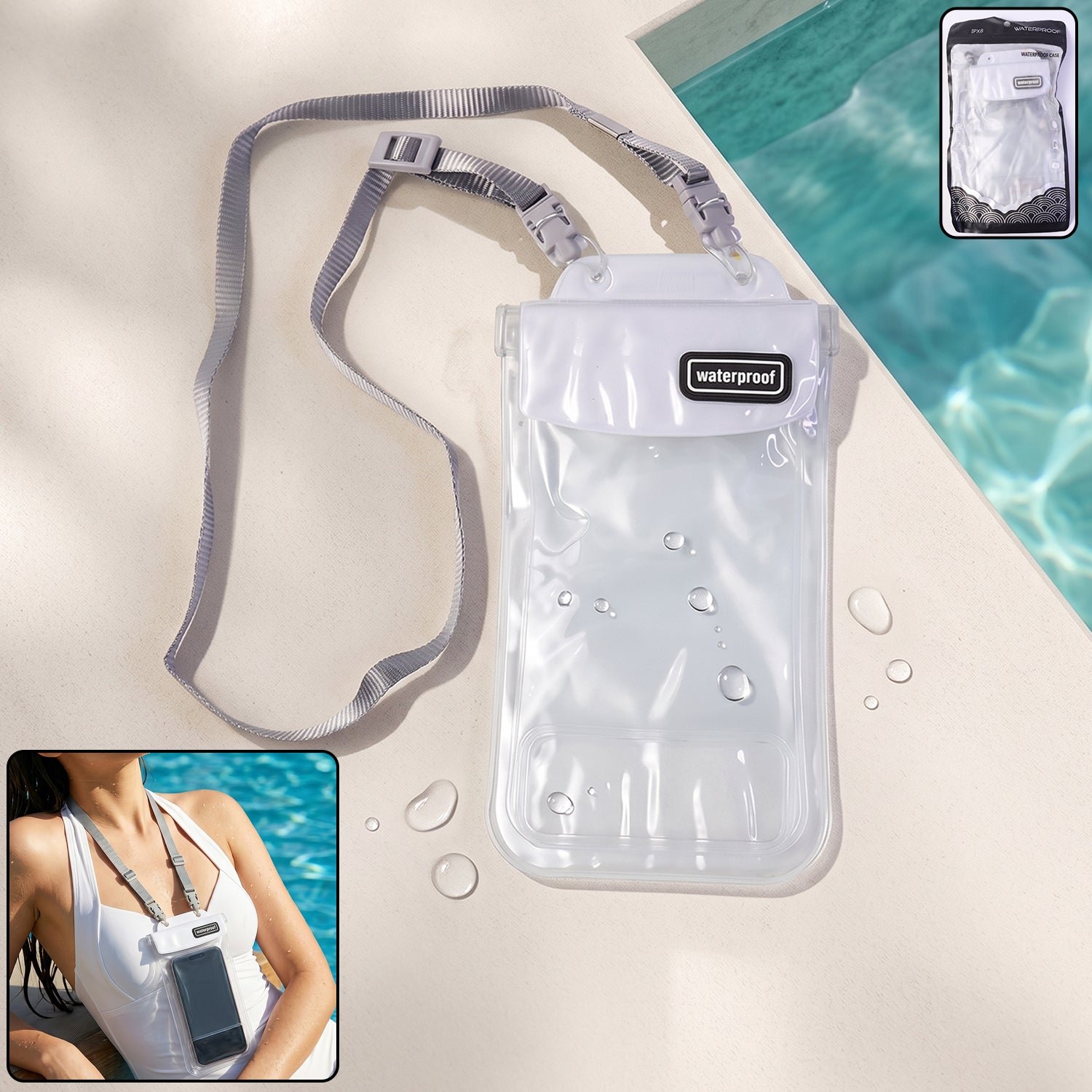Waterproof Mobile Pouch – Universal Sealed Phone Case with Lanyard