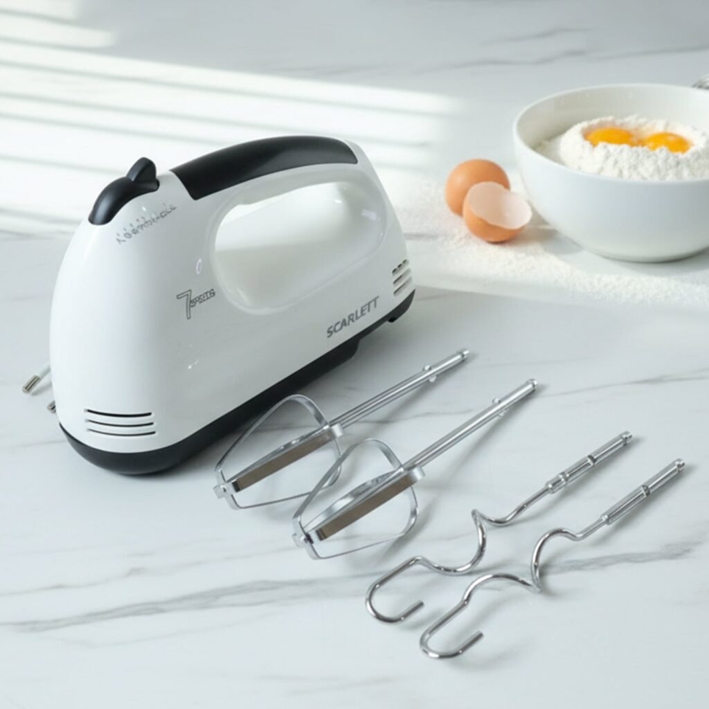 Electric Hand Mixer – Multi-Speed Kitchen Baking Appliance