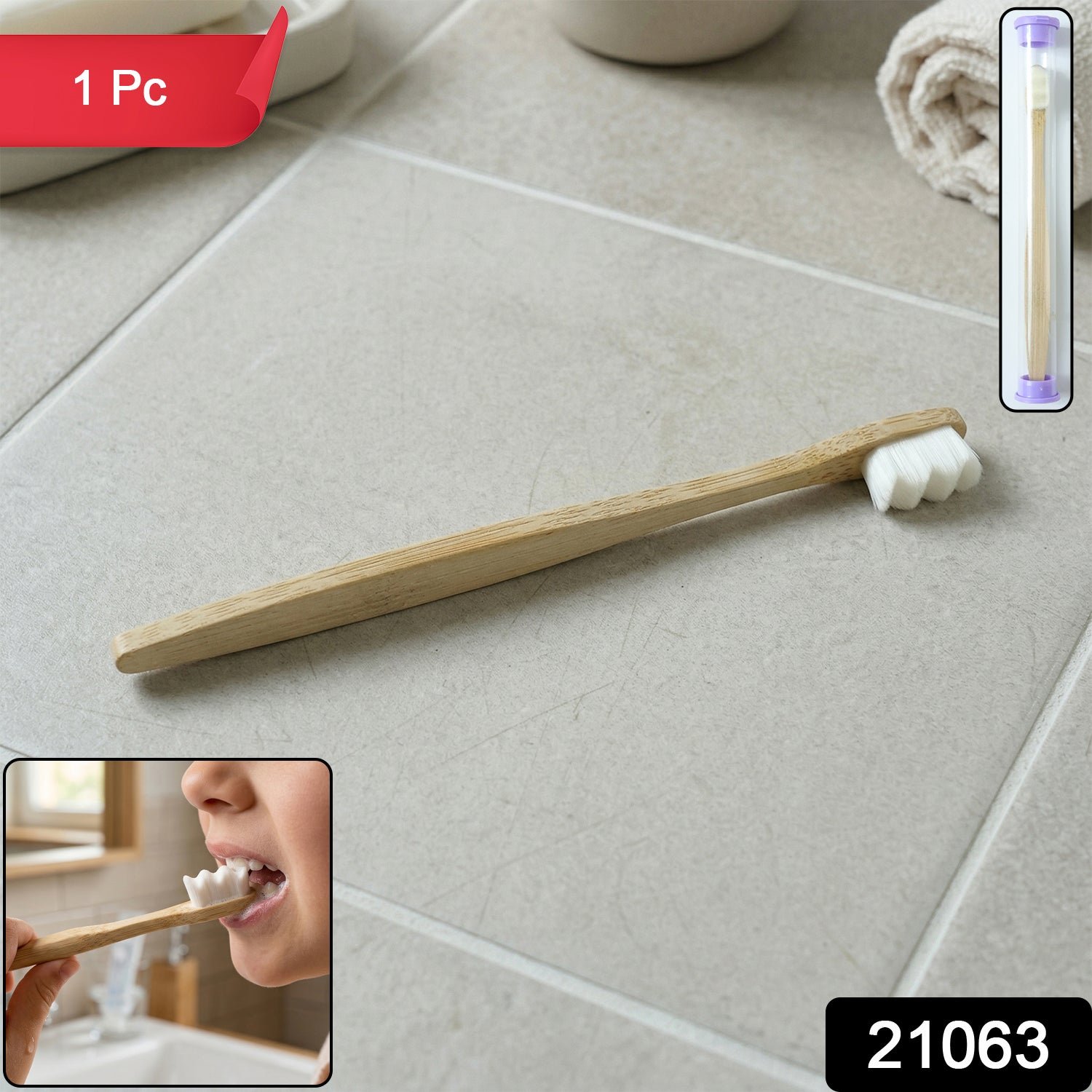 Wooden Handle Toothbrush – Eco-Friendly & Reusable Daily Care - Image 2