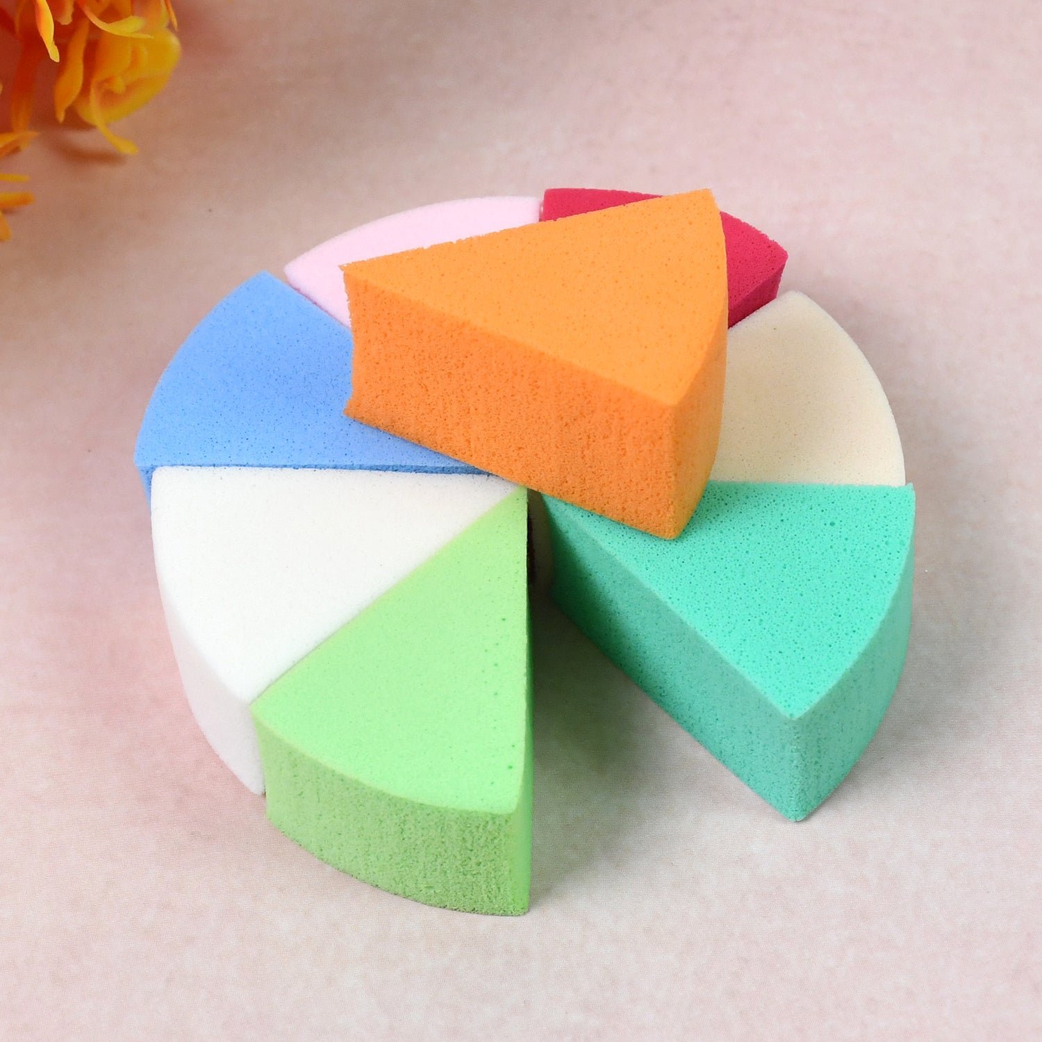 Triangle Makeup Sponge - 8 Pcs Set for Flawless Blending | BeautyBare - Image 3