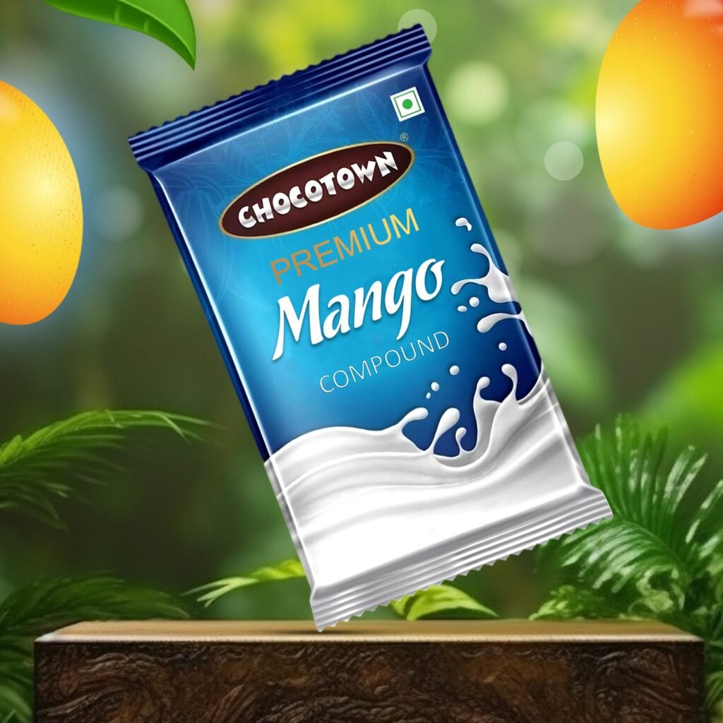 Mango Compound Chocolate - Premium 500gm Slab | Chocotown