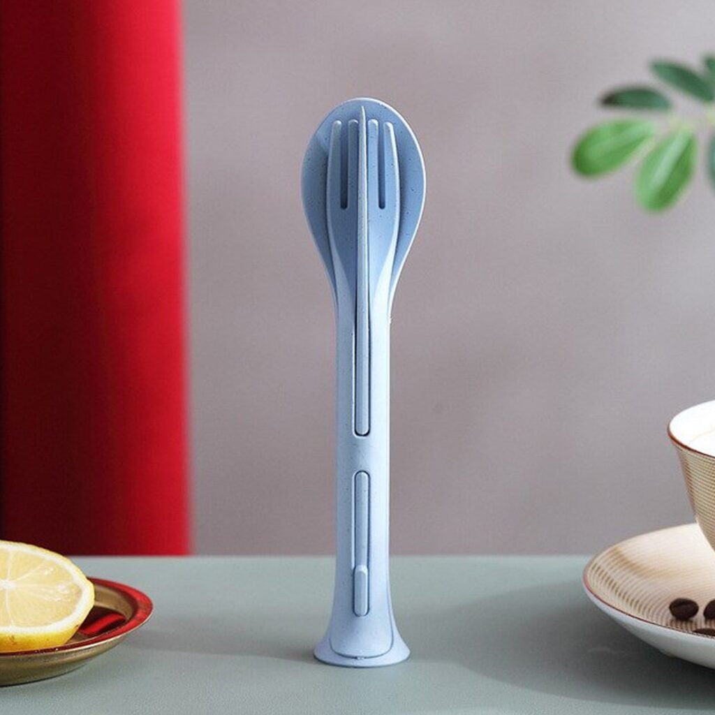 Reusable Cutlery Set - 3-in-1 Spoon Fork Knife | Portable Travel
