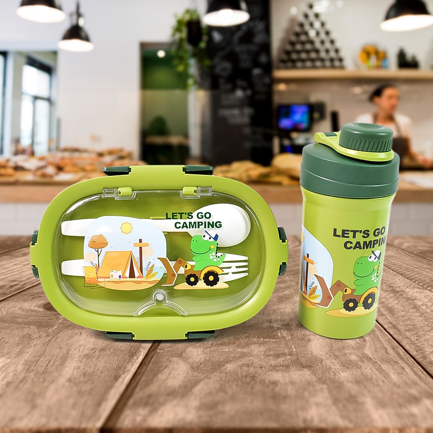 Leak-Proof Lunch Box Set - 3 Compartment with Bottle | Lunchie Bunchie - Image 6