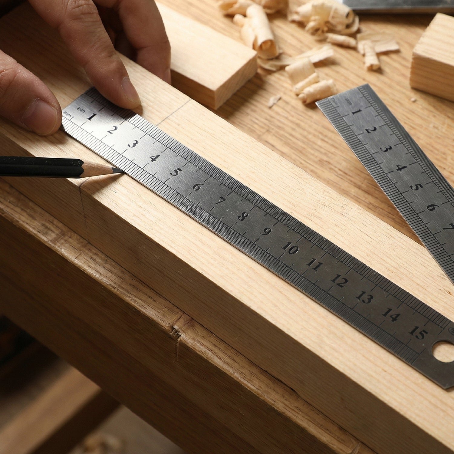 Measuring Ruler – Precision Steel 15 cm with Clear Markings - Image 3