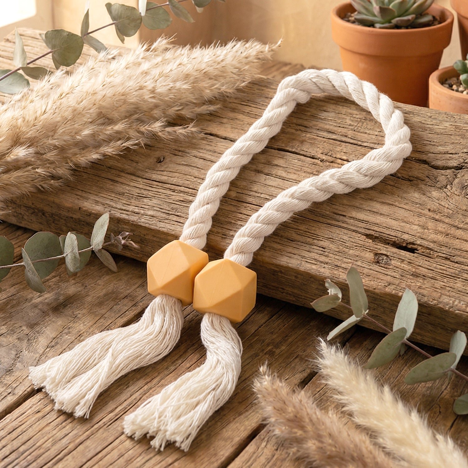 Magnetic Curtain Tieback – Elegant Braided Rope & Easy Hold - Image 3