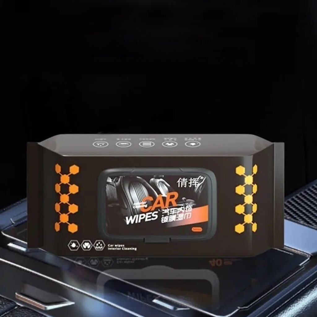 Car Cleaning Wipes - Dashboard & Interior Polish (80 Pcs) | Velvet Wheels