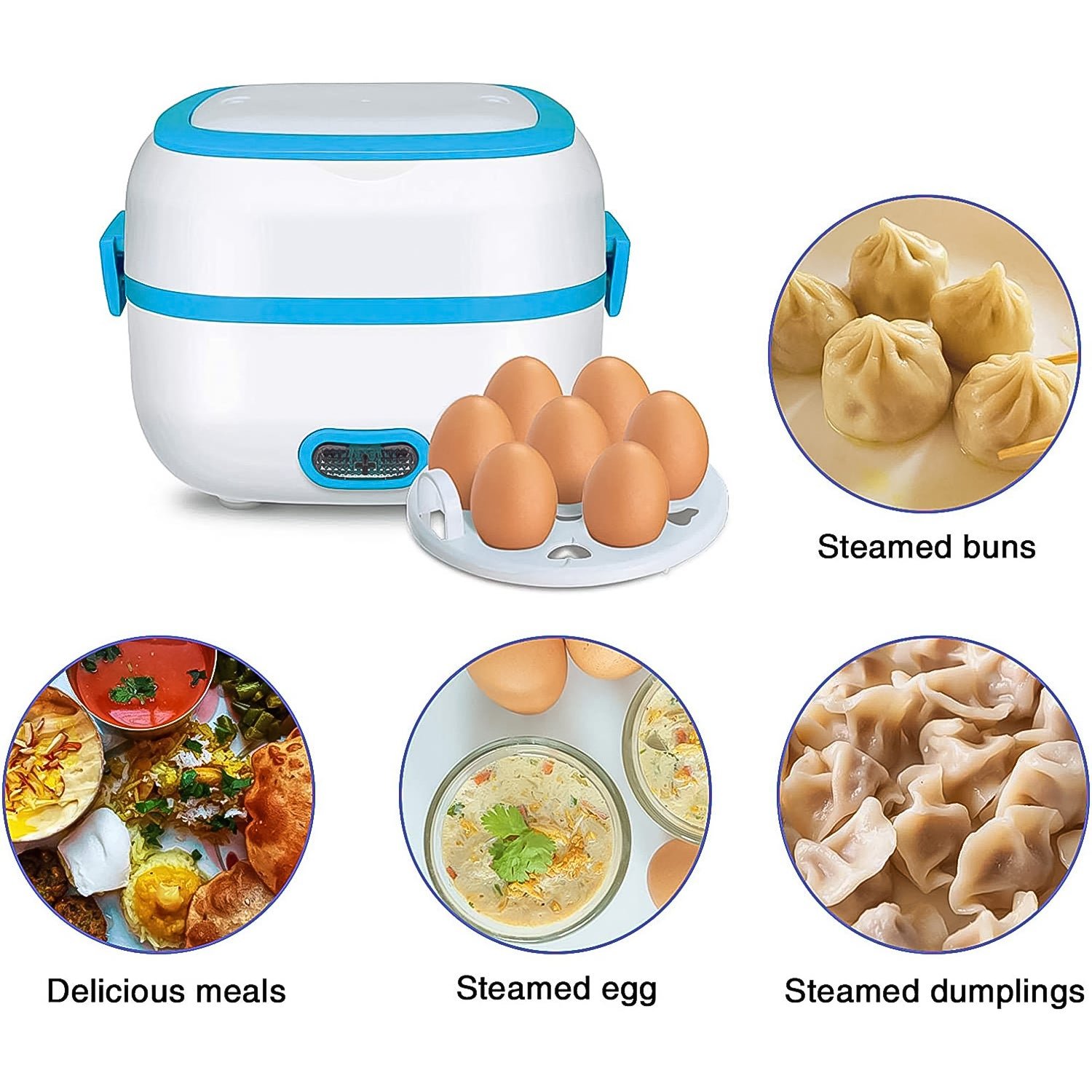 Electric Lunch Box - 3-in-1 Stainless Steel Food Heater | Lunchie Bunchie - Image 4