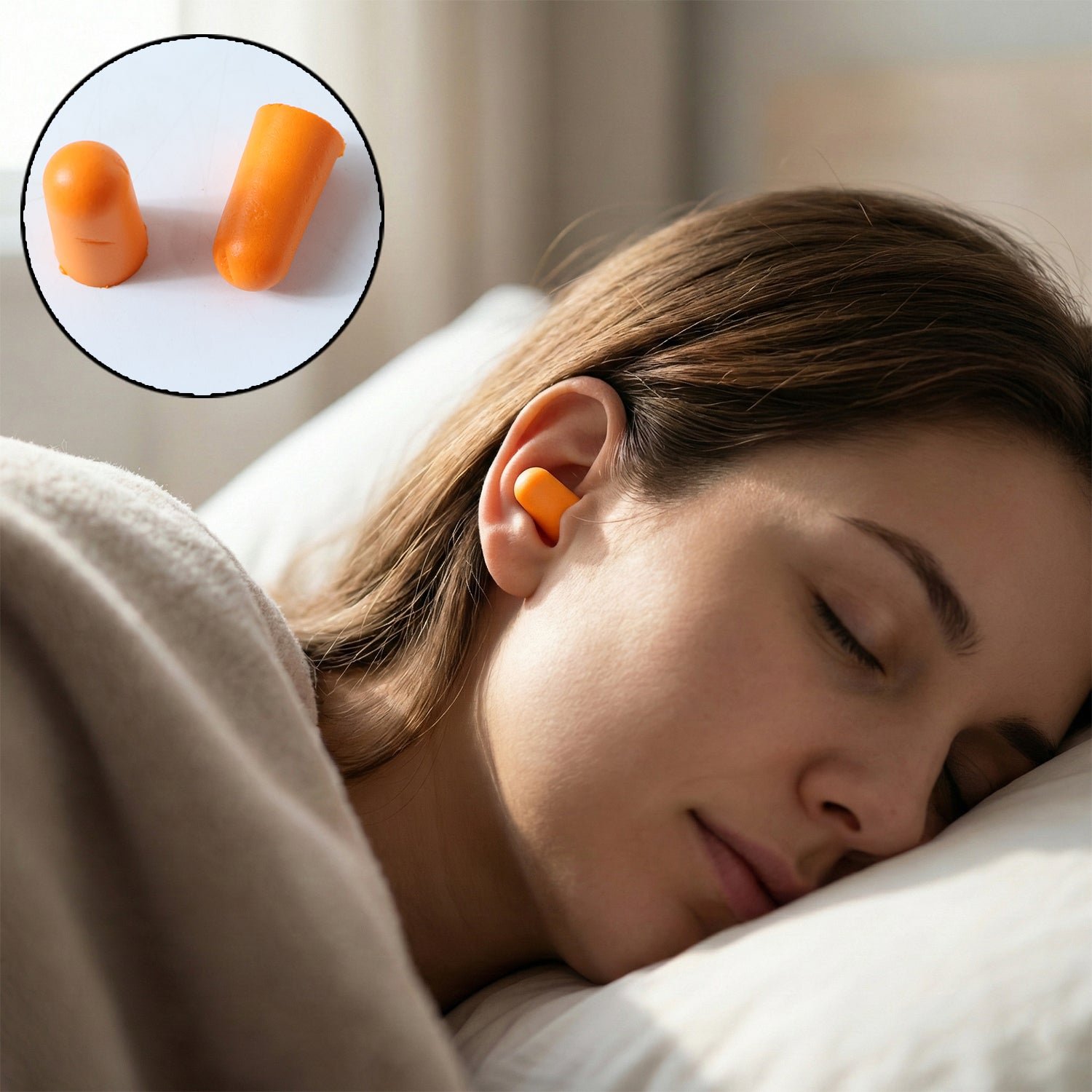 Noise Reduction Ear Plugs – Soft Foam, Comfortable Fit (4 Pair) - Image 2