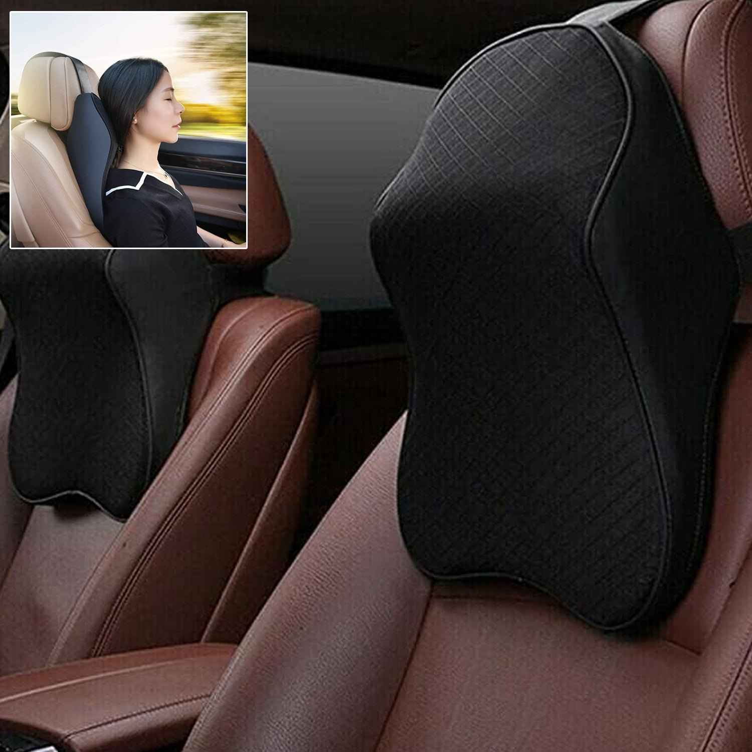 Car Seat Headrest Neck Support Cushion – Ergonomic Comfort for Driving
