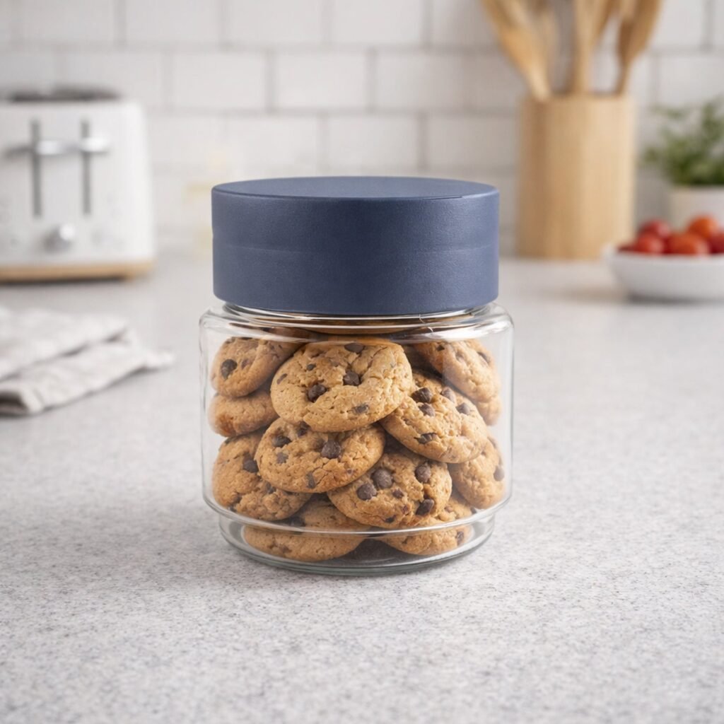 Airtight Kitchen Storage Jar – Secure 500 ML Transparent Container