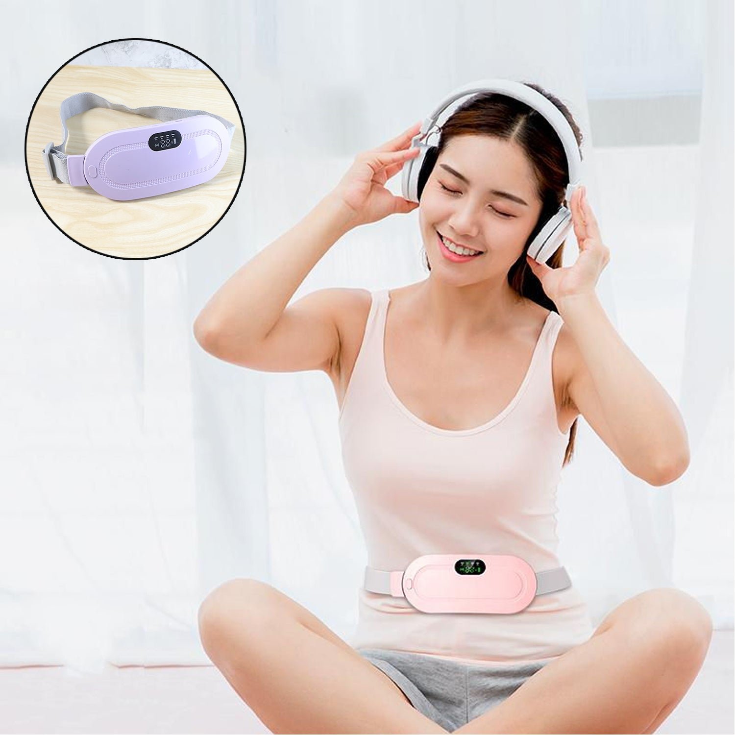 Menstrual Cramp Relief Belt – Rechargeable Heating Pad | Velvet Wellness - Image 8