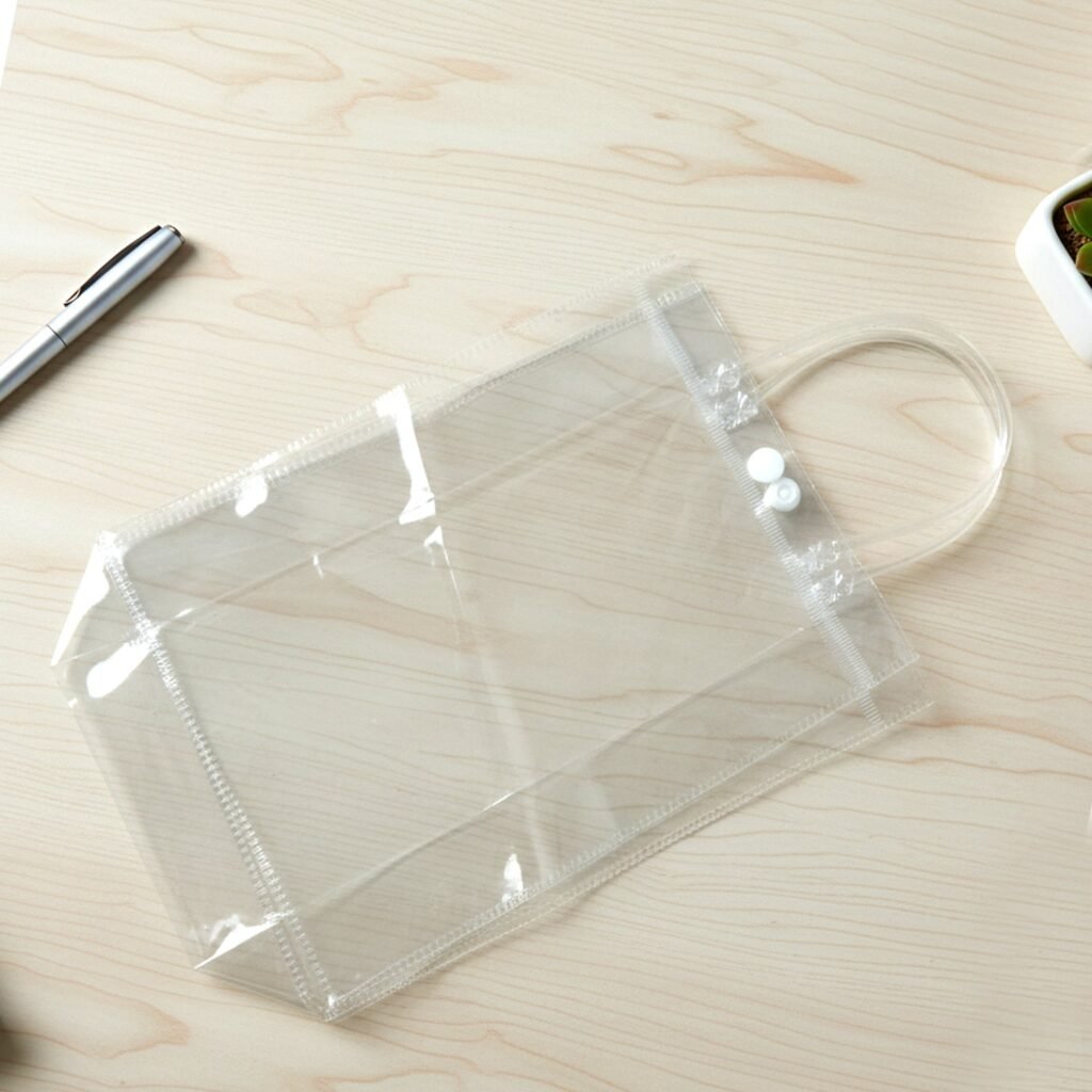Transparent PVC Carry Bag – Lightweight & Durable Organizer