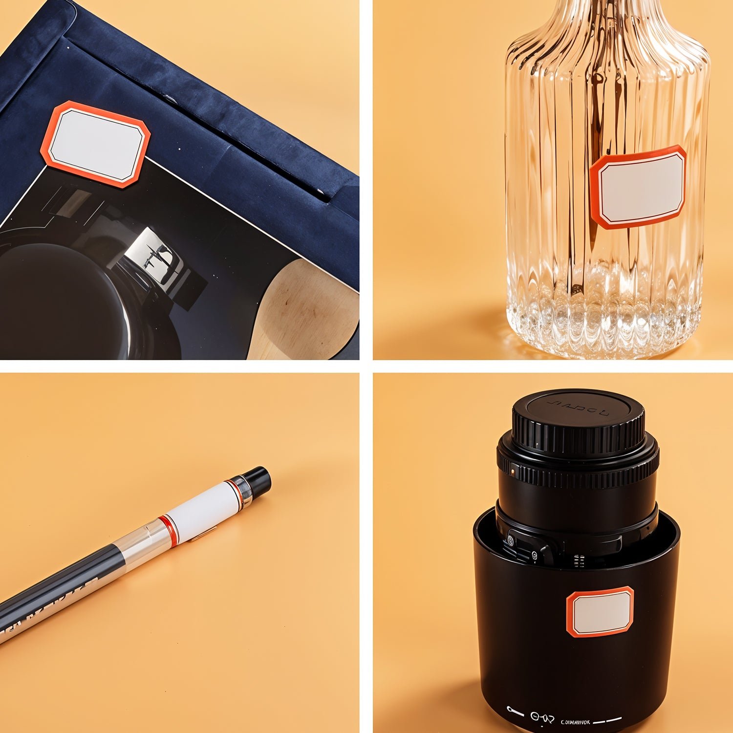 Writable Label Stickers – Easy to Use with Red Border for Clarity - Image 4